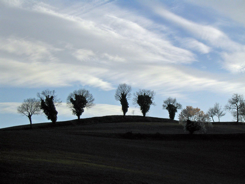 The top of the hill